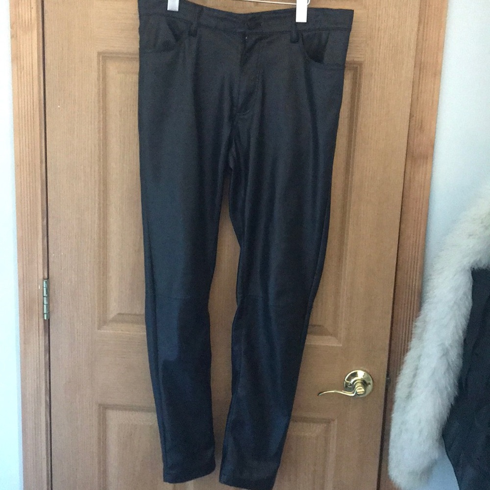 Vegan leather pants